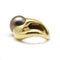 Bague 49 Bague ondoyante en or jaune et perle de Tahiti 58 Facettes 160265R