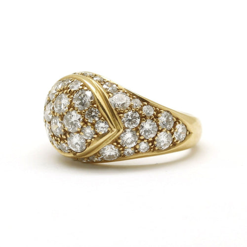 Bague 51 Bague en or jaune et diamants 58 Facettes 170179R