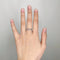 Bague 55 Alliance américaine en or blanc et diamants 58 Facettes 160142R