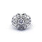 Bague 52 Bague dôme en platine et diamants 58 Facettes 180201R