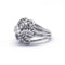 Bague 52 Bague dôme en platine et diamants 58 Facettes 180201R
