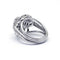 Bague 52 Bague dôme en platine et diamants 58 Facettes 180201R