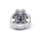 Bague 52 Bague dôme en platine et diamants 58 Facettes 180201R