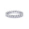 Bague 52 Alliance américaine en or blanc et diamants 58 Facettes 180198R
