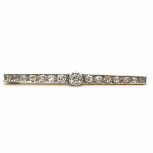 Broche Broche en or jaune, platine et diamants 58 Facettes 220582R