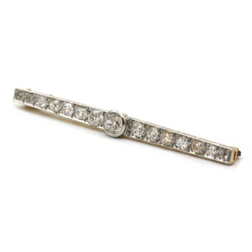 Broche Broche en or jaune, platine et diamants 58 Facettes 220582R