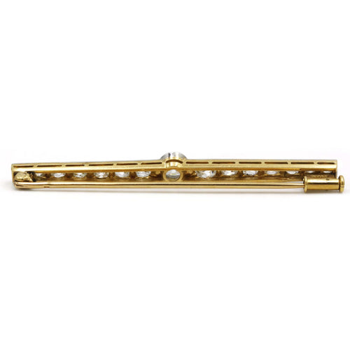 Broche Broche en or jaune, platine et diamants 58 Facettes 220582R