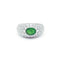Bague 54 Bague en or blanc, émeraude et diamants 58 Facettes 230017SP