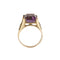 Bague Bague - Améthyste rectangulaire 6,50 ct en or jaune 18 ct 58 Facettes 35012