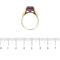 Bague Bague - Améthyste rectangulaire 6,50 ct en or jaune 18 ct 58 Facettes 35012