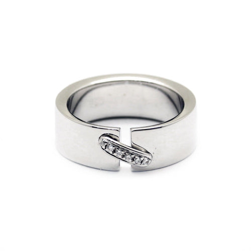 Bague 52 Chaumet Liens - Bague en or blanc et diamants 58 Facettes 180177R