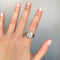 Bague 58 Bague en or blanc et diamants 58 Facettes 170127R