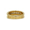 Bague 54 Demi-alliance en or jaune et diamants 58 Facettes 220568R