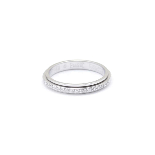 Bague 49 Piaget Possession - Alliance en or blanc et diamants 58 Facettes 220556R