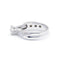 Bague 53 Bague torsadée en or blanc et diamants 0,35 ct 58 Facettes 220562R