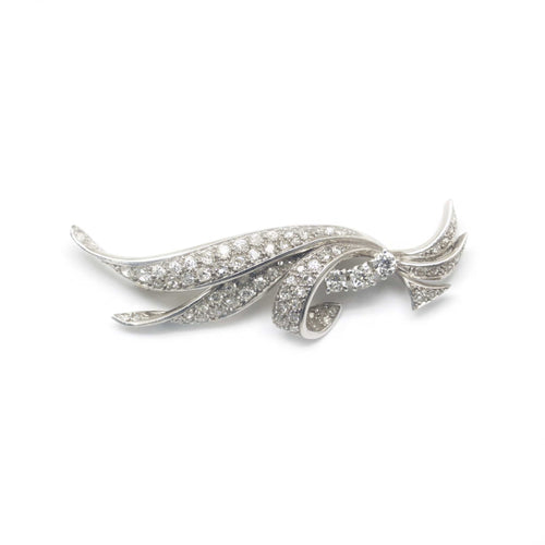 Broche Broche en or blanc et diamants 58 Facettes 230011SP