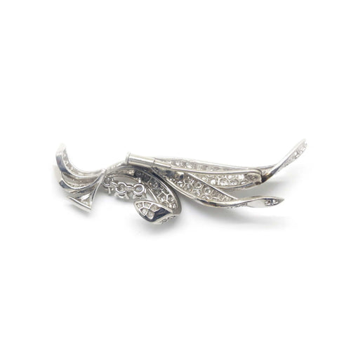 Broche Broche en or blanc et diamants 58 Facettes 230011SP