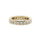 Bague 49 Alliance américaine en or jaune et diamants 58 Facettes 230007SP