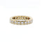 Bague 49 Alliance américaine en or jaune et diamants 58 Facettes 230007SP