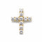 Pendentif Pendentif croix en or jaune et diamants 1,80 ct 58 Facettes 230005SP