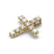 Pendentif Pendentif croix en or jaune et diamants 1,80 ct 58 Facettes 230005SP
