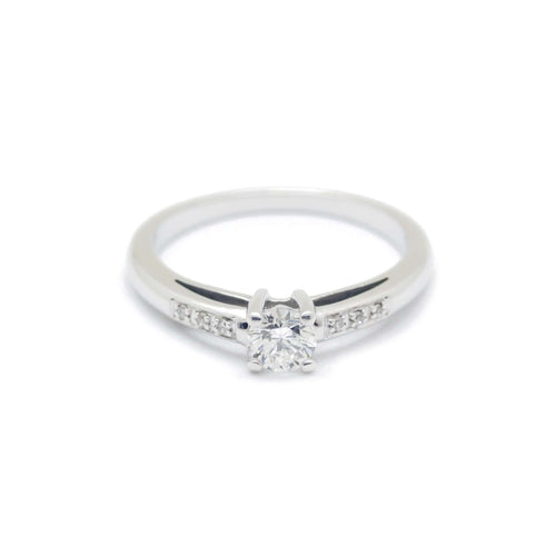 Bague 51 Mauboussin - Solitaire Tu es le sel de ma vie en or blanc et diamants 58 Facettes 190079R