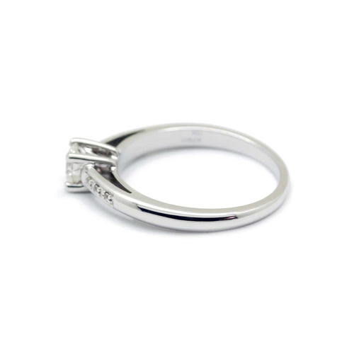 Bague 51 Mauboussin - Solitaire Tu es le sel de ma vie en or blanc et diamants 58 Facettes 190079R