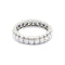 Bague 53 Alliance américaine en or blanc et diamants 58 Facettes 170157R