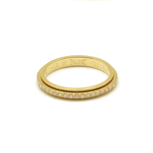 Bague 49 Piaget - Alliance Possession en or jaune et diamants 58 Facettes 220425R