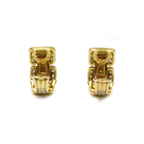 Boucles d'oreilles Boucles d'oreilles clips en or jaune et diamants 58 Facettes 220370R