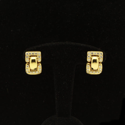 Boucles d'oreilles Boucles d'oreilles clips en or jaune et diamants 58 Facettes 220370R