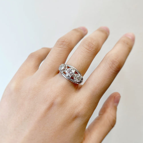 Bague 55 Bague en or blanc 750‰ et diamants 58 Facettes 230002SP