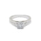 Bague 52 Bague en or blanc et diamants 58 Facettes 220536R