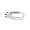 Bague 52 Bague en or blanc et diamants 58 Facettes 220536R