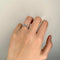 Bague 50 Demi-alliance en or blanc et diamants 58 Facettes 220503R