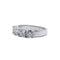 Bague 50 Demi-alliance en or blanc et diamants 58 Facettes 220503R