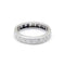 Bague 51 Alliance américaine en or blanc et diamants 1,32 ct 58 Facettes 220518R