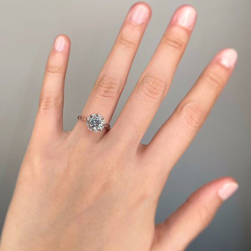 Bague 51 Bague solitaire en platine avec diamant 0,94 ct 58 Facettes 150134R