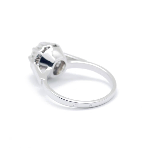 Bague 51 Bague solitaire en platine avec diamant 0,94 ct 58 Facettes 150134R