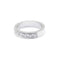 Bague 51 Demi-alliance en or blanc et diamants 58 Facettes 180082R