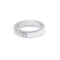 Bague 51 Demi-alliance en or blanc et diamants 58 Facettes 180082R