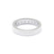 Bague 51 Demi-alliance en or blanc et diamants 58 Facettes 180082R