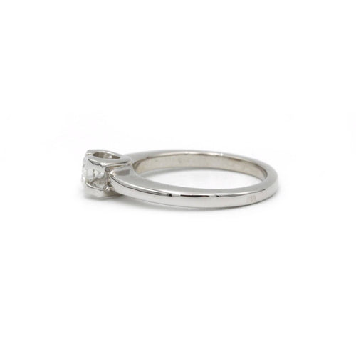 Bague 51 Solitaire - Bague en or blanc et diamant 58 Facettes 220500R