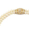 Collier Collier double rang en or jaune, perles de culture et diamants 58 Facettes 150004SP