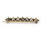 Broche Broche barrette XIXe en or jaune et diamants 58 Facettes 160287R