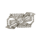 Art déco - Broche en or 750, platine et diamants