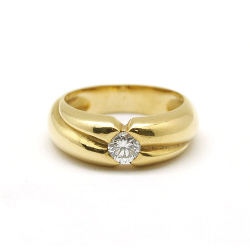 Bague 57 Solitaire - Bague en or jaune et diamant 0,42 ct 58 Facettes 140544R