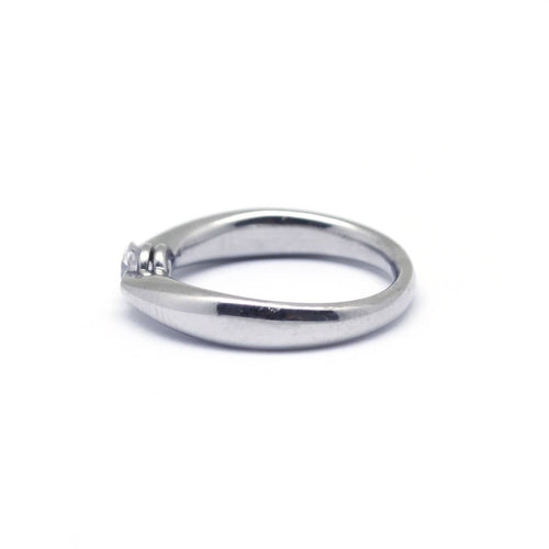 Bague 51 Solitaire - Bague en platine et diamant 0,25 ct 58 Facettes 140490R