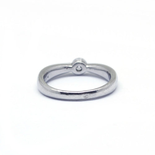 Bague 51 Solitaire - Bague en platine et diamant 0,25 ct 58 Facettes 140490R