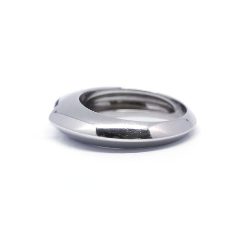 Bague 56 Piaget - Bague en or blanc et saphir rose 58 Facettes 130168R